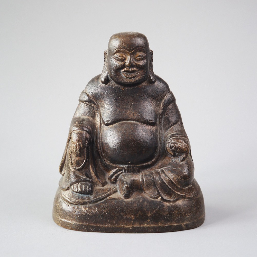 清代铜弥勒佛像